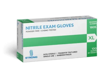 Strong Nitrile Exam Glove Chemo - Blue 3.5 Mil - XL 1805