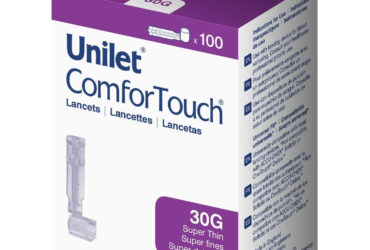 Unilet ComforTouch Super Thin 30G Lancets, 100 Count per Box (50 Boxes per Case)
