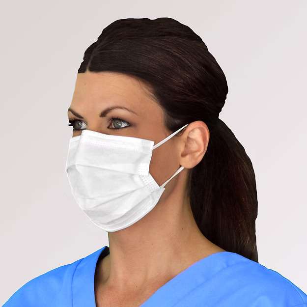 ProGear, Skin-Saver Sensitive Skin Mask, ASTM Level 1, Tie, White