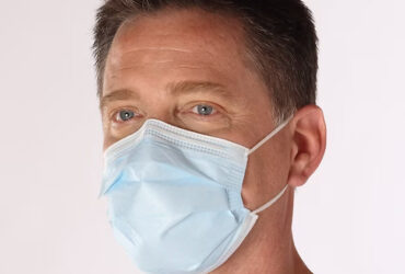 ProGear, Dry Shield Fluid-Resistant Mask, ASTM Level 3, Tie, Anti-Fog Film Strip, Blue