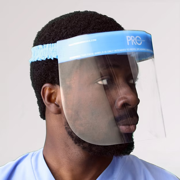 ProGear, Face Shield, Full Length, Foam Top, Elastic Headband