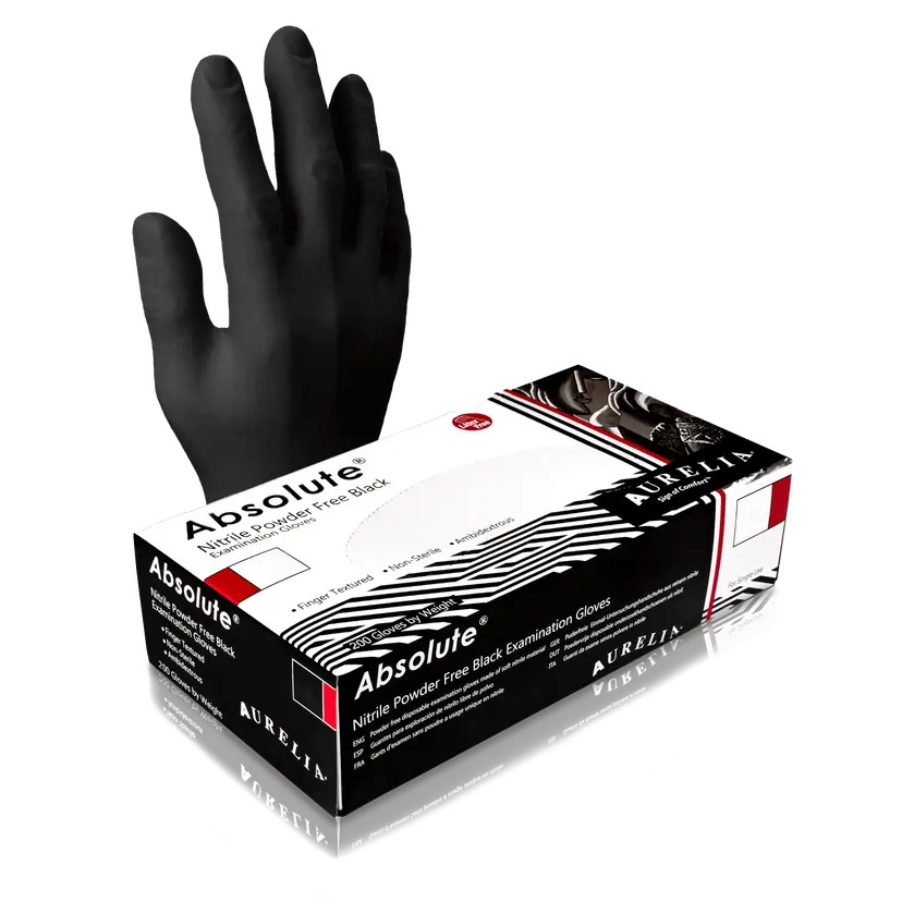 Aurelia_Absolute_100_Glove_and_Box_Transparent_f9ab2edaef Aurellia Absolute XL Nitrile Powder-Free Examination Gloves – 1000 per Case
