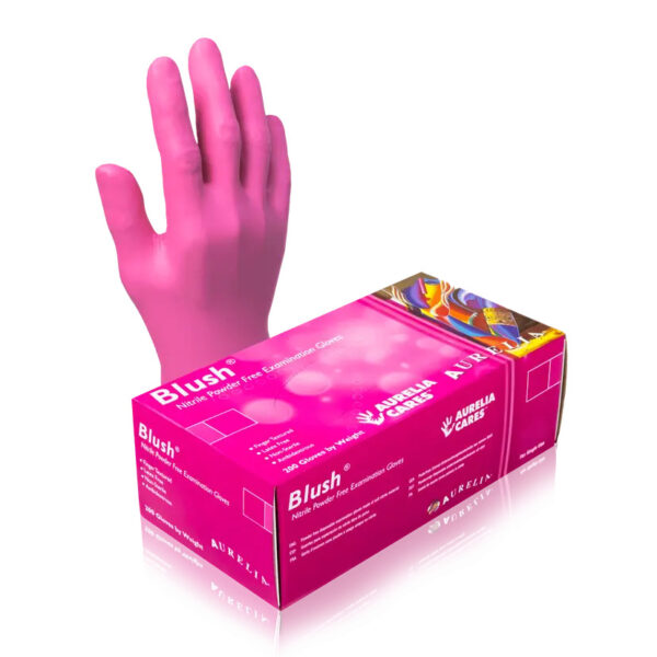 Aurellia Blush S Nitrile Powder-Free Examination Gloves – 1000 per Case