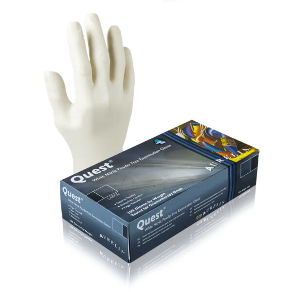 Aurellia Quest L Nitrile Powder-Free Examination Gloves, 1000 per Case