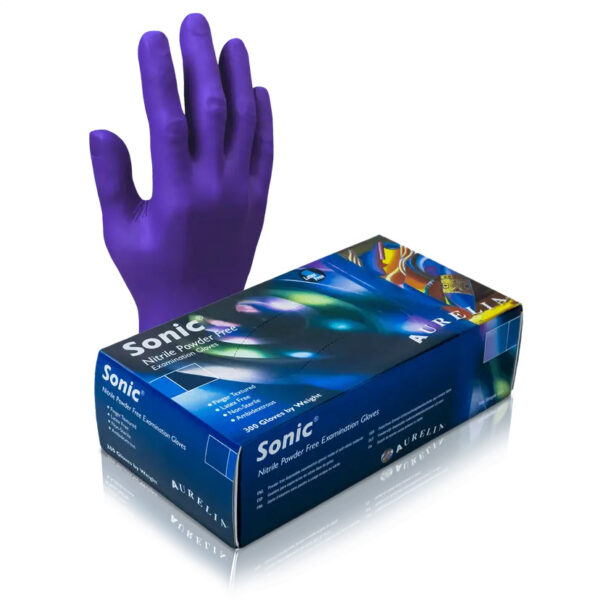 Aurellia Sonic M Nitrile Powder-Free Examination Gloves – 1000 per Case