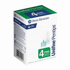 Unifine Pentips Standard Pen Needles 4mm x 32G – 30 Count per Box (50 Boxes per Case)