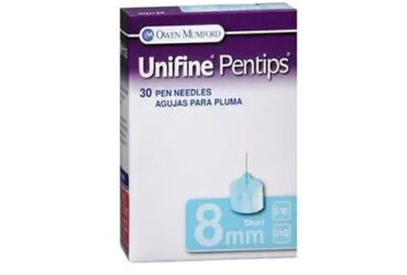 Unifine Pentips Standard Pen Needles 8mm x 31G – 30 Count per Box (50 Boxes per Case)