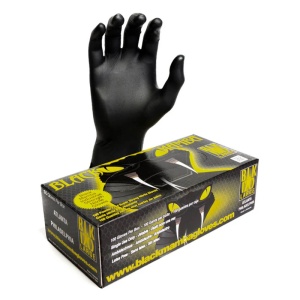 Black Mamba BLK100 7 mil Nitrile Disposable Gloves – Small, 1000 per Case