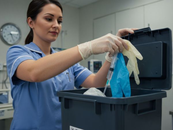 Hypodermic needles are single-use items that are to be disposed of after one use