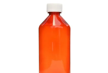 Ovals and Vials 08496-0831-75 ColorSafe 8 oz Amber Oval with Child Resistant Cap CRC