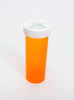 Ovals and Vials 08496-6001-11 ColorSafe 60 dram Amber Vial with Reversible Cap RC