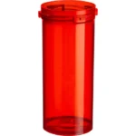 Ovals and Vials 08496-3005-21 ColorSafe 30 dram Red Vial with Reversible Cap RC
