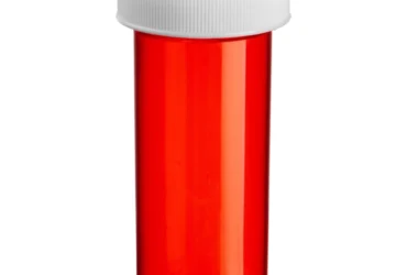 Ovals and Vials 08496-4005-16 ColorSafe 40 dram Red Vial with Reversible Cap RC