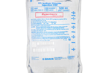 B. Braun L8061 5% Sodium Chloride Injection USP Hypertonic 500 mL