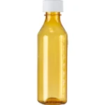 Ovals and Vials 08496-0431-10 ColorSafe 4 oz Amber Oval with Child Resistant Cap CRC