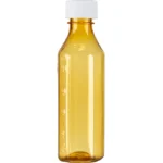 Ovals and Vials 08496-0431-10 ColorSafe 4 oz Amber Oval with Child Resistant Cap CRC