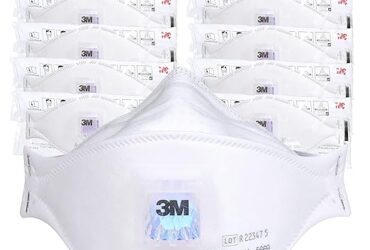 3M Aura Particulate Respirator – Comfortable and Reliable N95 Protection, Pack of 10