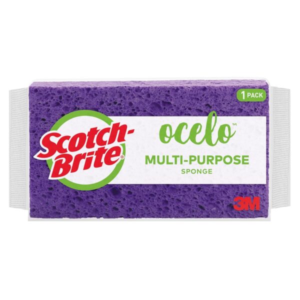 3M O-Cel-O Large StayFresh Sponge – Fresh and Durable Cleaning, Assorted Colors