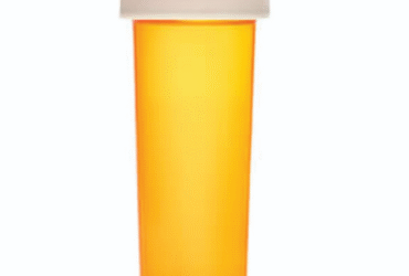 Ovals and Vials 08496-4021-18 ColorSafe 40 dram Amber Vial with Child Resistant Cap CRC