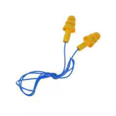 3M E·A·R UltraFit Multi-Use Earplugs – Comfortable and Secure Corded Hearing Protection, 25 NRR, Yellow/Blue, 50 Pairs