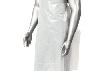 AMBISHIELD P2846 28 X 46 WHITE 1 MIL POLYETHYLENE APRONS, EMBOSSED 1,000 100/BAG, 10 BAGS/CS
