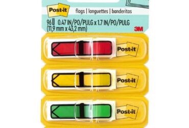3M Post-it Flags Arrow Page Markers – Reliable and Brightly Colored