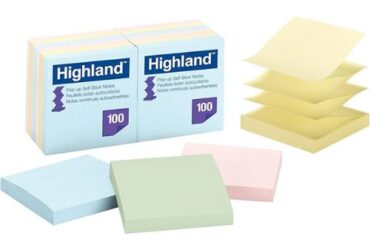 3M Pop-up Notes – Reliable and Soft-Colored, Removable, 3 in x 3 in, Assorted Pastels, 100 Sheets per Pad