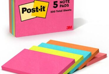 3M Post-it Original Notes Pads – Reliable and Vibrant, 3 in x 5 in, Cape Town Colors