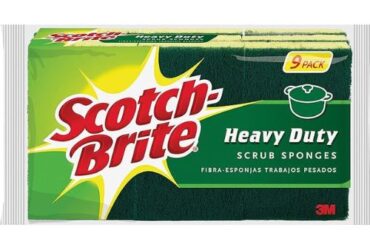 3M Scotch-Brite Heavy-Duty Scrub Sponges – Durable and Tough Cleaning, Pack of 45