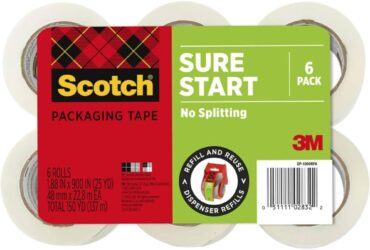 3M Scotch Sure Start Refill Rolls for DP1000 Easy Grip Dispenser – Reliable and Smooth-Feeding