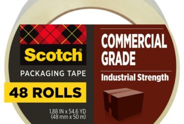 3M Scotch 3750 Commercial Grade Packaging Tape – Strong and Reliable Sealing