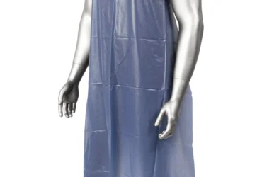AMBISHIELD  V3555BRE6	35 X 55	BLUE	6 MIL VINYL APRON, RAW EDGE, GROMMETS AND STRING TIES	72	12/BAG, 6 BAGS/CS