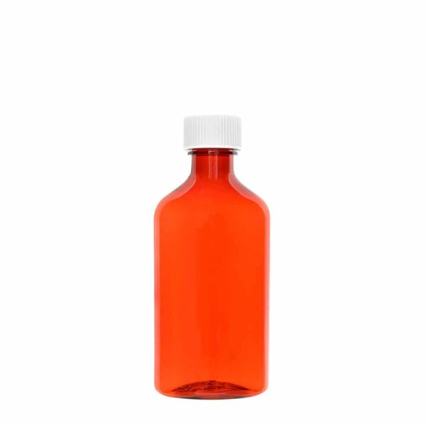 Ovals and Vials 08496-0631-10 ColorSafe 6 oz Amber Oval with Child Resistant Cap CRC