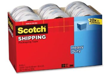 3M Scotch 3850 Heavy-Duty Packaging Tape Cabinet Pack – Strong and Reliable Sealing