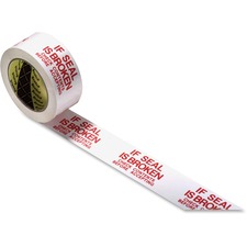 3M Preprinted Message Tape – Bold and Visible Warning, 1.875 in x 109 yd, Red/White, 36 Rolls per Carton