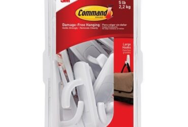 3M Command Large Hook Mega Pack – Strong and Damage-Free Hanging, White, 20 per Pack