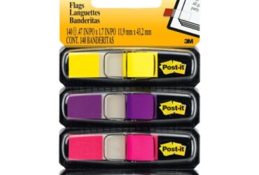 3M Self-Stick Small Flags – Bright and Visible Marking, Assorted Bright Color