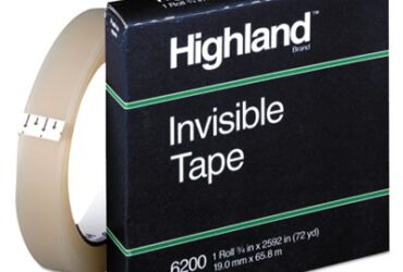 3M Highland Invisible Permanent Mending Tape – Strong and Clear Repair
