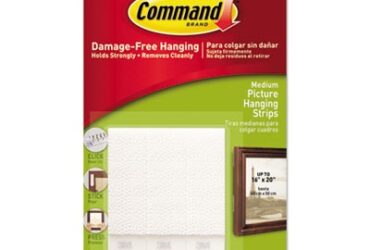 3M Hanging Strips for Medium Picture – Damage-Free and Secure Mounting, Holds