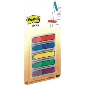 31KIvOtcn-L 3M Standard Arrow Flags, 1/2"x1-3/4", 100/PK, Assorted Bright