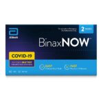 Abbott BinaxNOW 195-160 COVID-19 Antigen Self Test – 2 Tests per Box