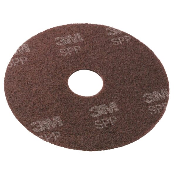 3M Scotch-Brite Surface Preparation Pad – Durable and Effective Abrasive, 13 in Diameter, Maroon, 10 per Carton