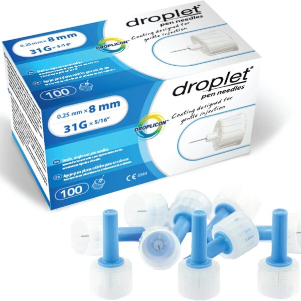 Droplet 8310 Pen Needle 31G x 5 mm – 100 per Box