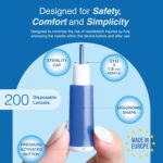 Medlance Plus 7244 Safety Lancets – 21G x 1.8 mm, Universal, 100 per Box