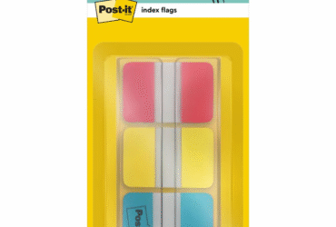 3M Dispenser File Tabs, 1", 66/PK, AST Primary Color Bars