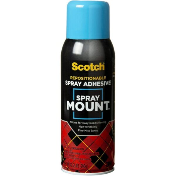 3M Spray Mount Adhesive – Repositionable and Even Coverage