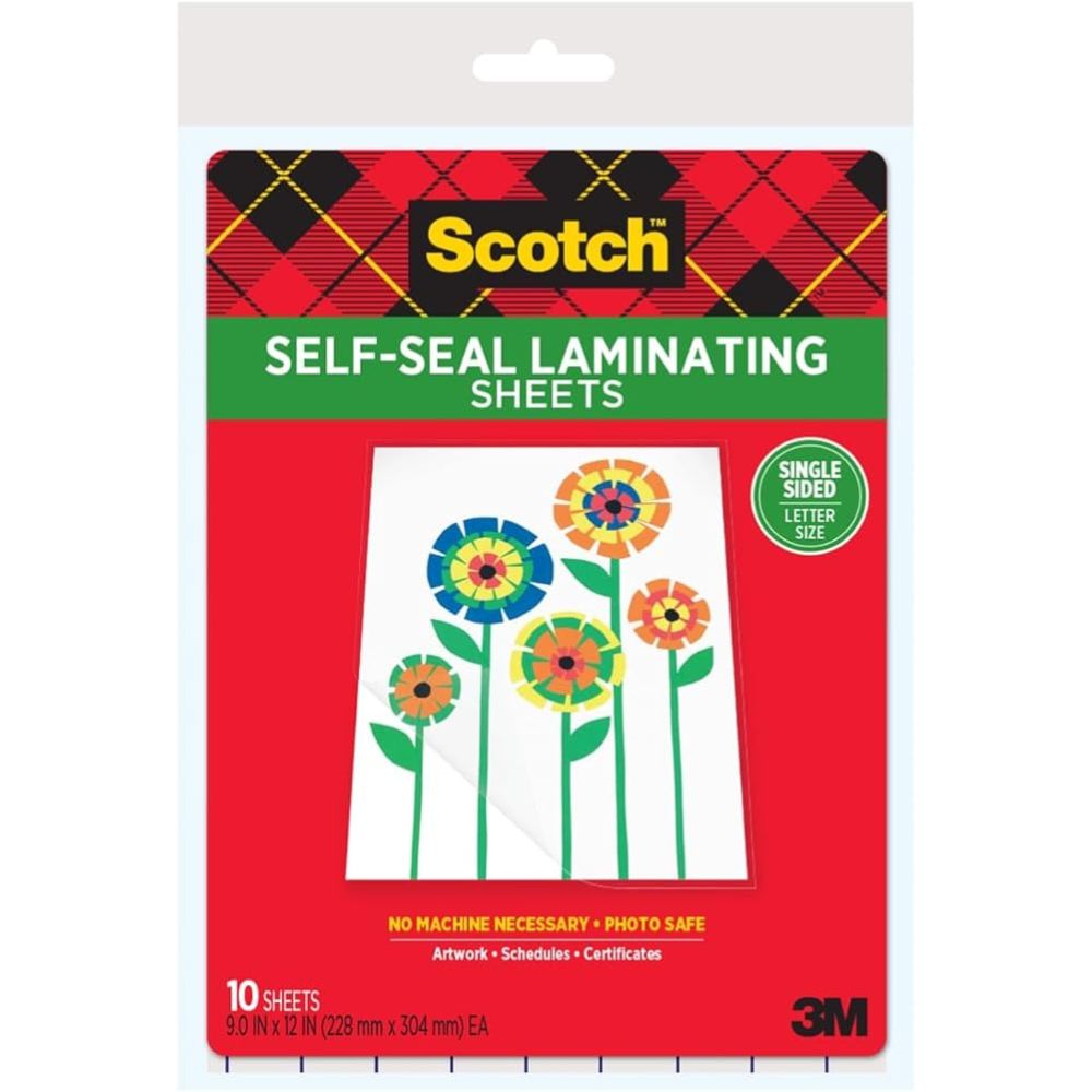 Untitled design - 2025-10-09T203514.454 3M Self-Laminating Sheets – Durable and Easy-to-Use, Single-Sided, 8.5 in x 11 in, Clear, 10 per Pack