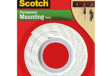 3M Mounting Tape – Strong and Damage-Free Hold, Foam, 2 lb Capacity, 1 in x 50 in, White