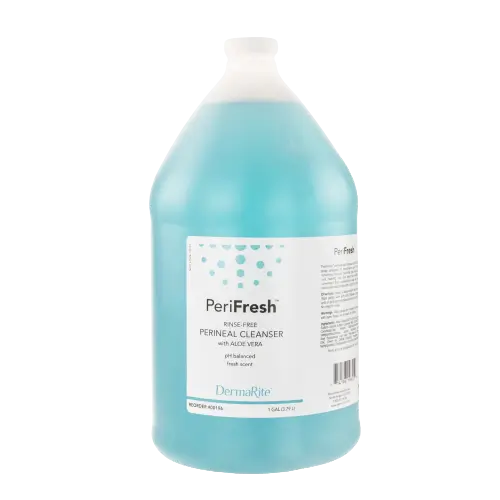 DermaRite 00196 Rinse-Free Perineal Wash PeriFresh® Liquid 1 gal. Jug Scented (4/CS)