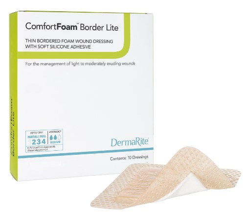 DermaRite Industries Border Lite Thin Foam Dressing 47220